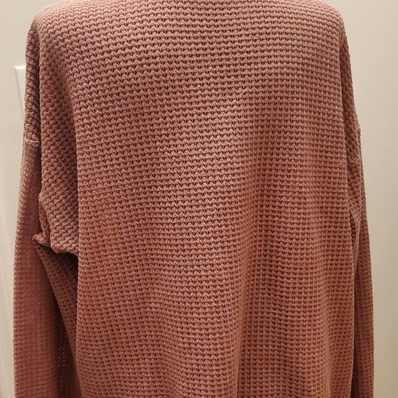 Blush Pink Pullover Knit Top (no tag) Size Large/Xlarge - Picture 2 of 3